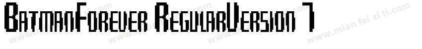 BatmanForever RegularVersion 10字体转换